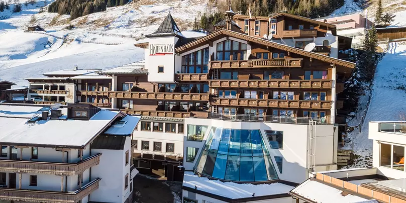 Alpenbad Hotel Hohenhaus in Hintertux im Winter